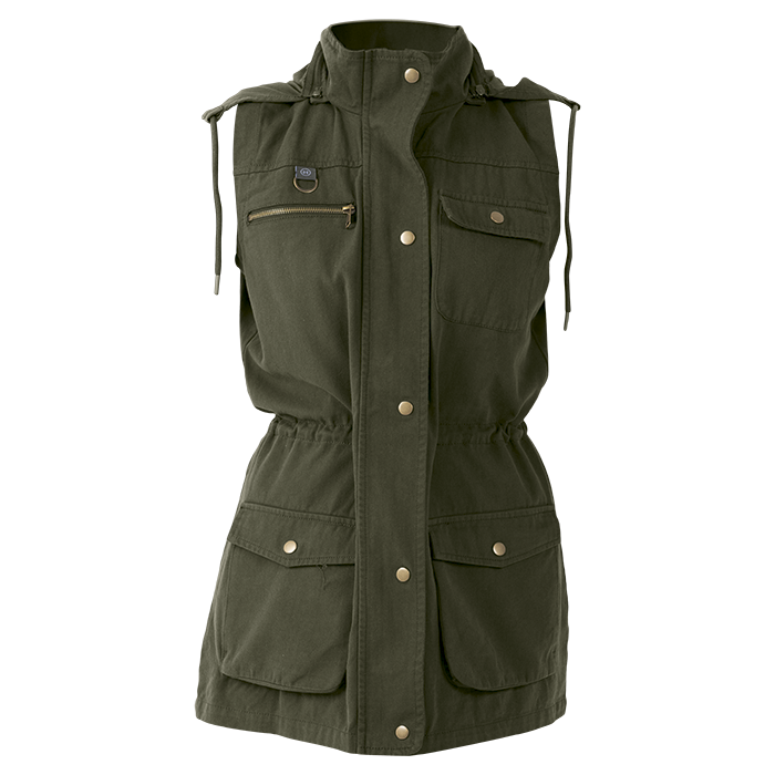 Heritage Sleeveless Utility Jacket Ladies